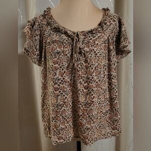 Denim & Supply Ralph Lauren Floral Boho Ruffle Blouse Medium